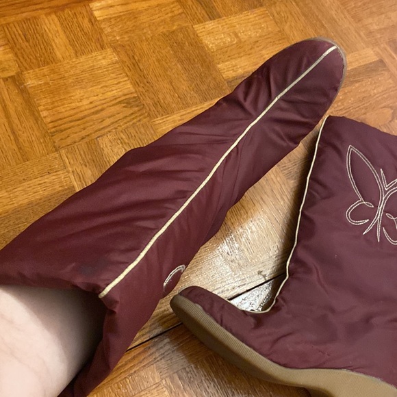 Vintage 70’s/80’s - butterfly print stitched boots- rubber soul - Picture 5 of 11